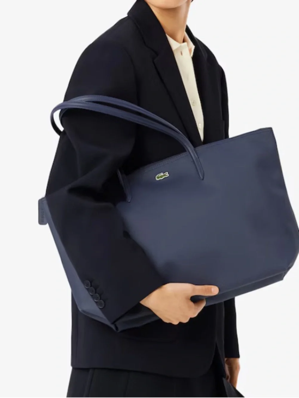 Lacoste L.12.12 Concept Tote handbag Bag purse Croc print NWT - Picture 6 of 10